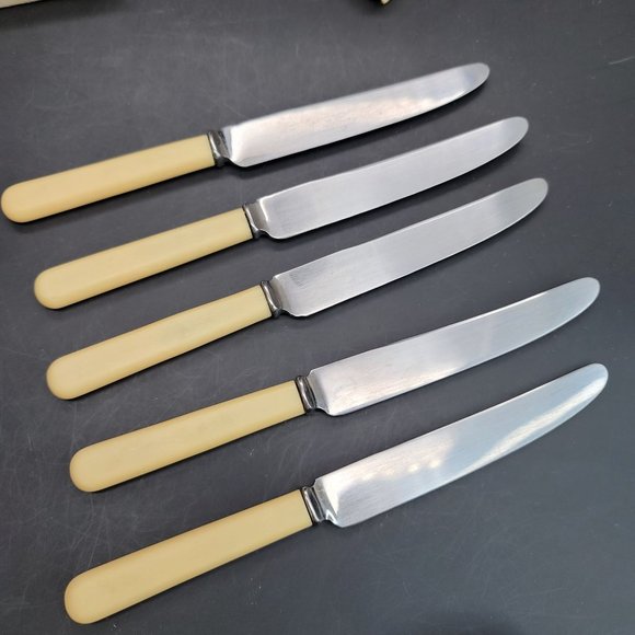 Joseph Rodgers Sheffield Stainless Steel Tea Knives England in Box BT1052 - Picture 6 of 7